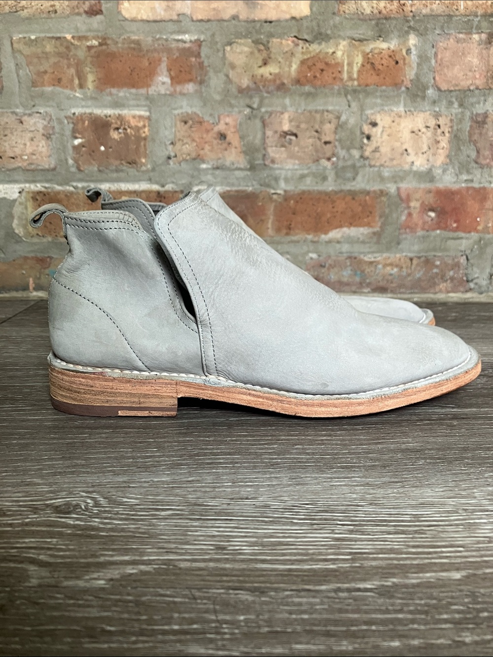 Tory Burch Grey Suede Slip-On Casual Boot